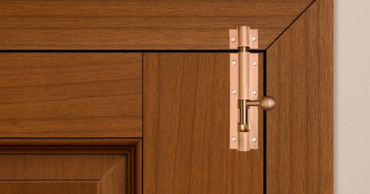 ATOM LOCK - Premium Gold Matt Tower Bolts for a Luxury Look