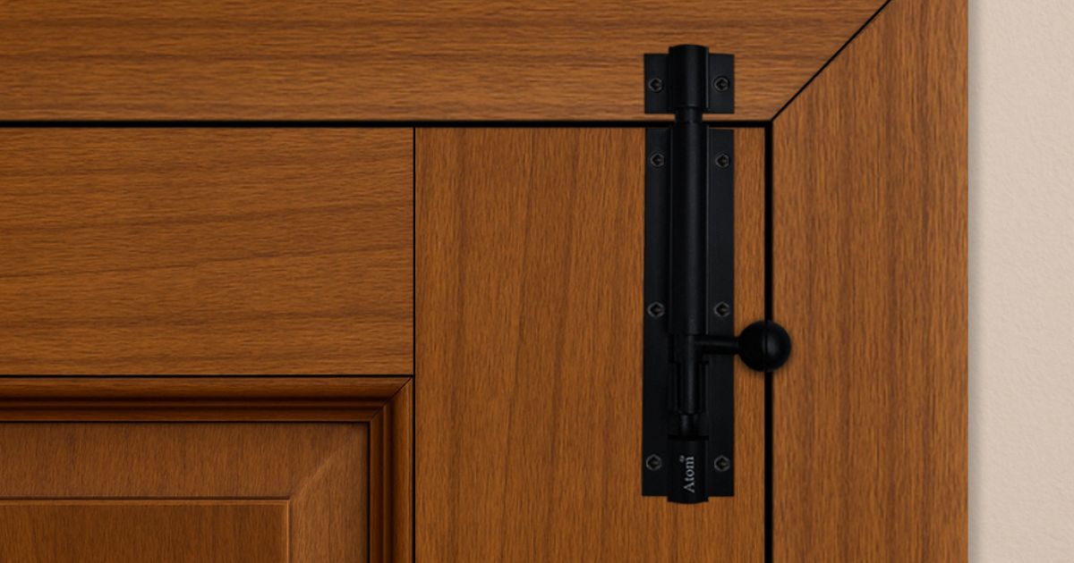 Where Black Matt Tower Bolts Fit Best Around a Home or Office