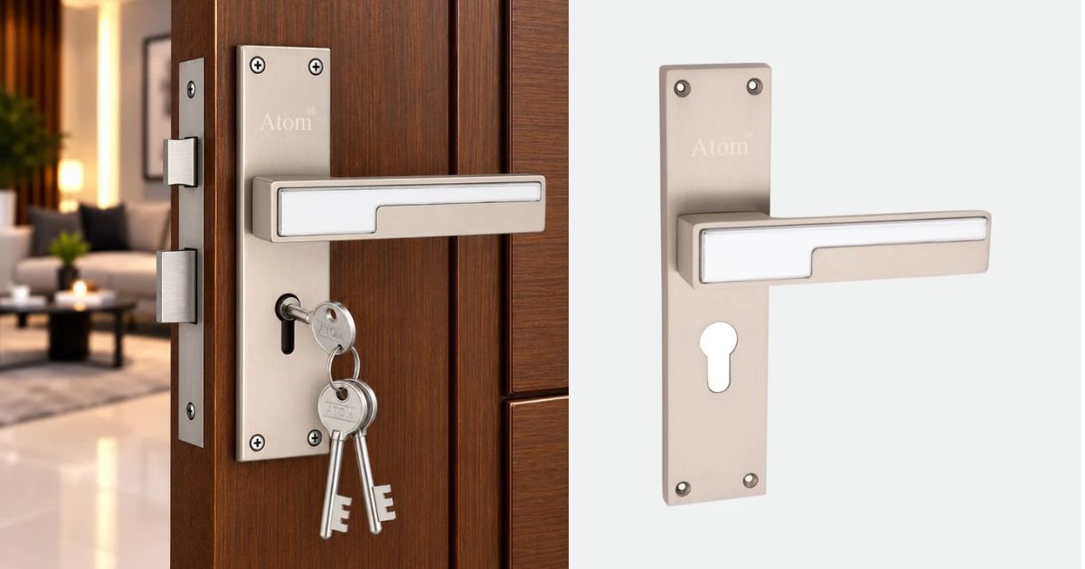 ATOM LOCK - Mortise Lock for Bathroom Doors That Keeps Privacy and Safety in Balance