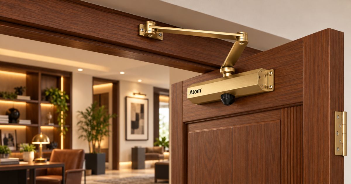 Brass Door Closer for Heritage Style Doors, Sizing and Setting It Right