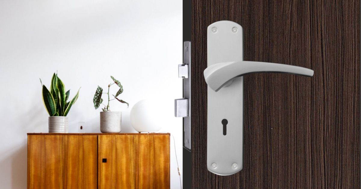 Drawing Room Door Handle with Lock That Looks Good and Locks Properly