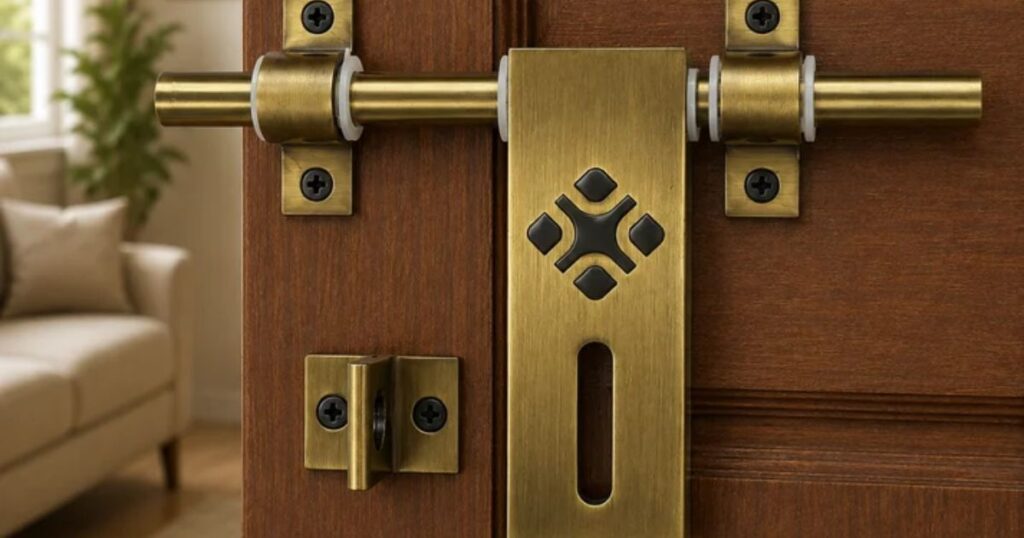 ATOM LOCK - Double Door Latch Lock Setups for Main Doors Drawing Rooms and Shops