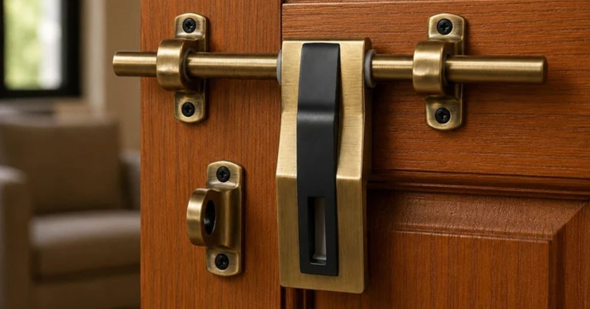 ATOM LOCK - Double Door Latch Lock Setups for Main Doors Drawing Rooms and Shops