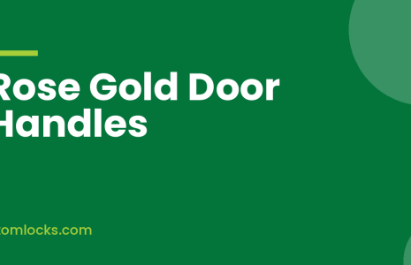 Rose Gold Door Handles With Lock for Warm, Modern Interiors